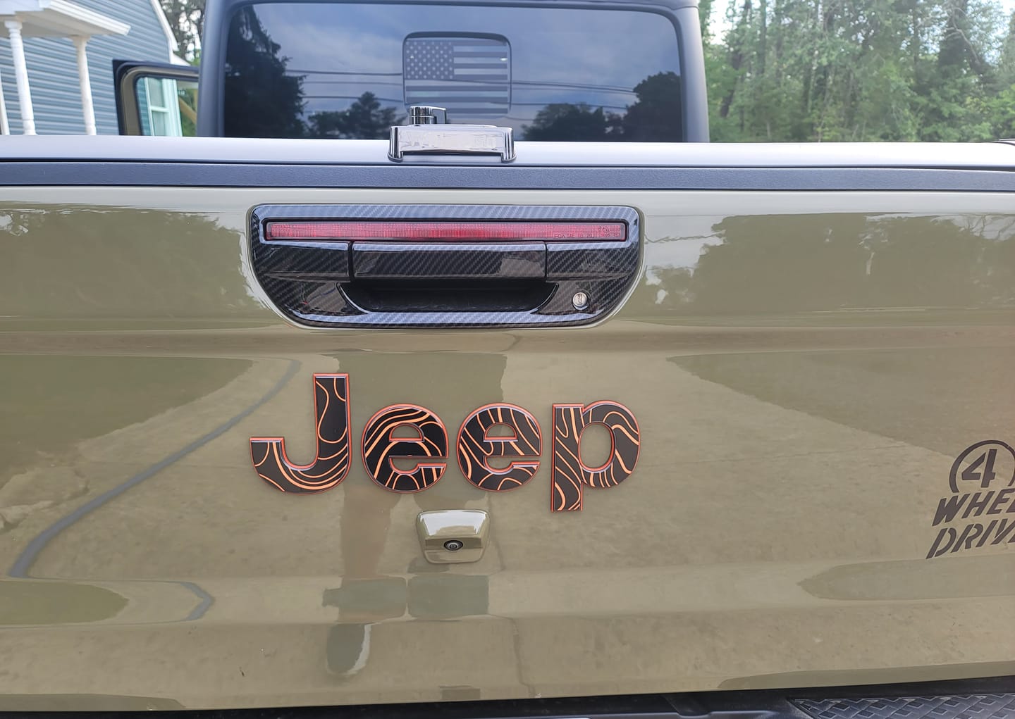 Customer photo review of JEEP Gladiator Emblem Overlay Decal Set | Fits 2020+ Jeep Gladiator