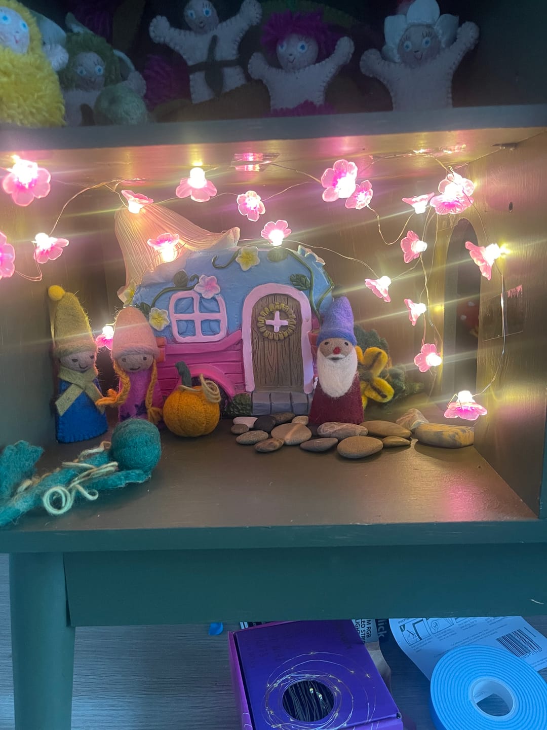Customer photo review of Fairies & Gnomes Finger Puppet Set