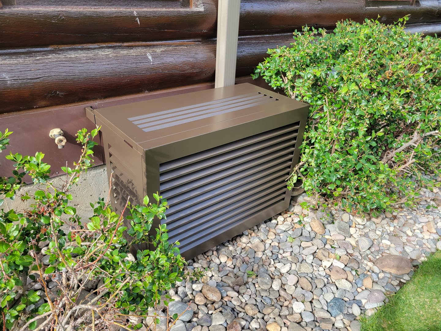 Customer photo review of Mini-Split AC Cover - Bronze
