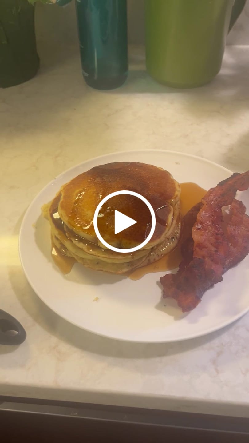 Customer video review of Cousin T's Gourmet Blueberry Pancake Mix