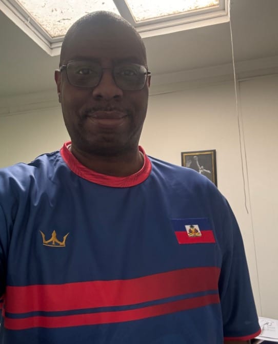 Customer photo review of Haiti Custom Heritage Football Jersey