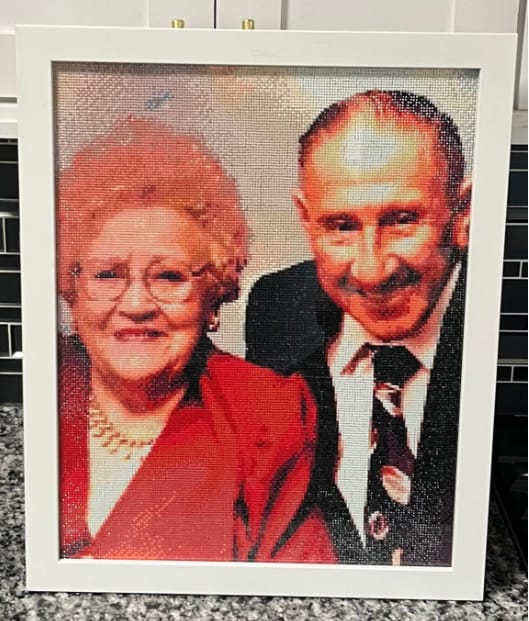Customer photo review of Custom Diamond Painting Kits
