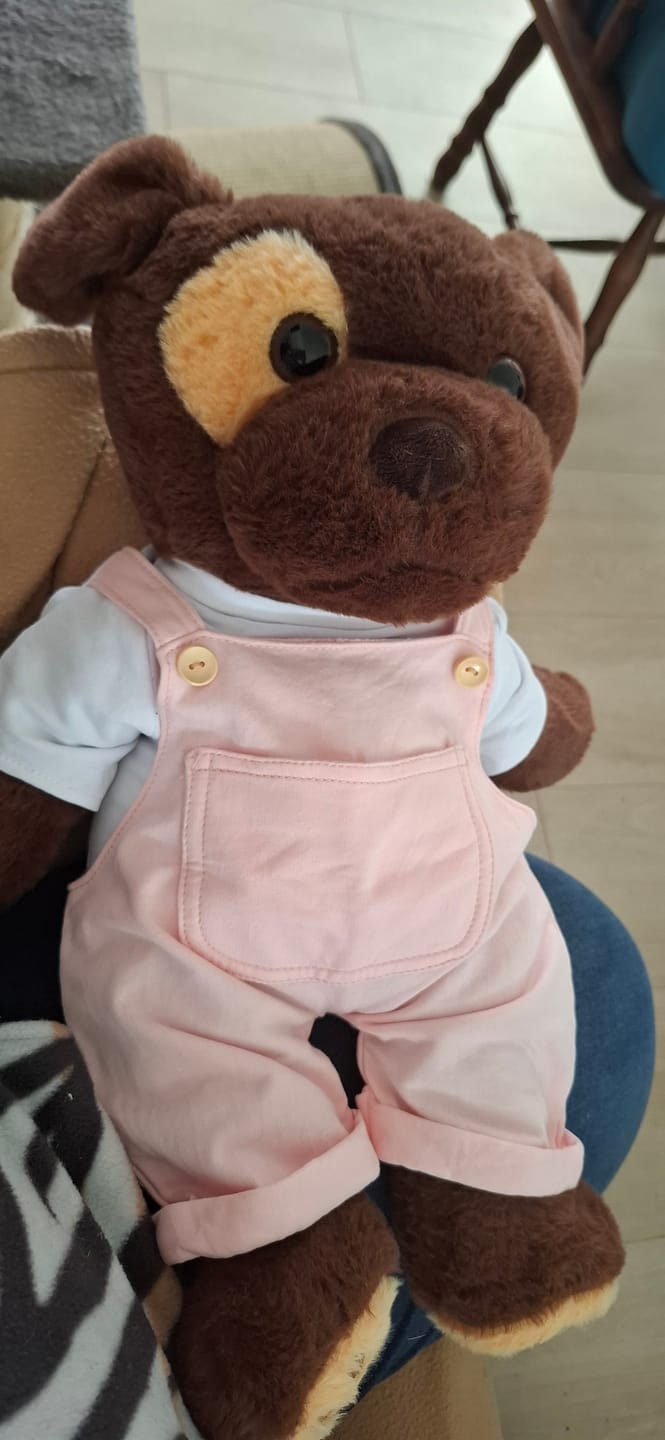 Customer photo review of (pre-order) Verzwaringsknuffel Hond 2,2 kg + Gratis Pittenzakje
