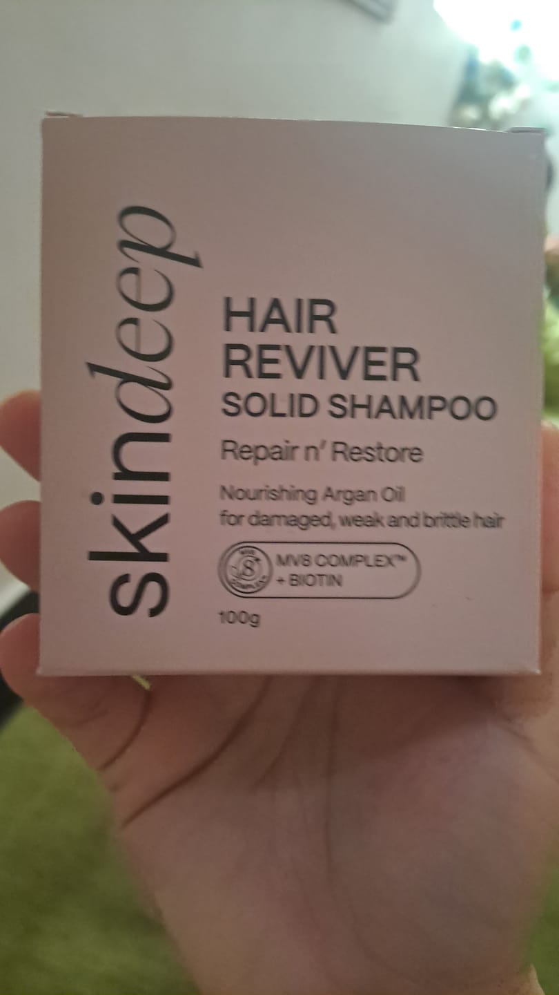Customer photo review of HAIR REVIVER - Argan Oil Solid Shampoo