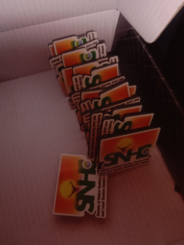 Customer photo review of Customized Magnetic Badge | Wear Your Brand | PrintMine.in
