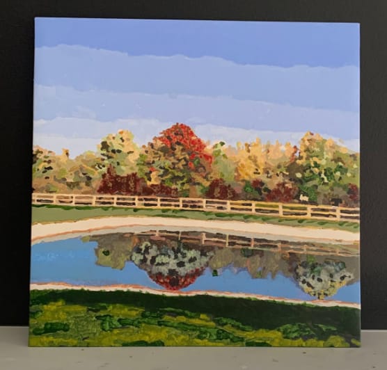 Customer photo review of Custom Paint By Numbers - Turn Trip Memory into Art