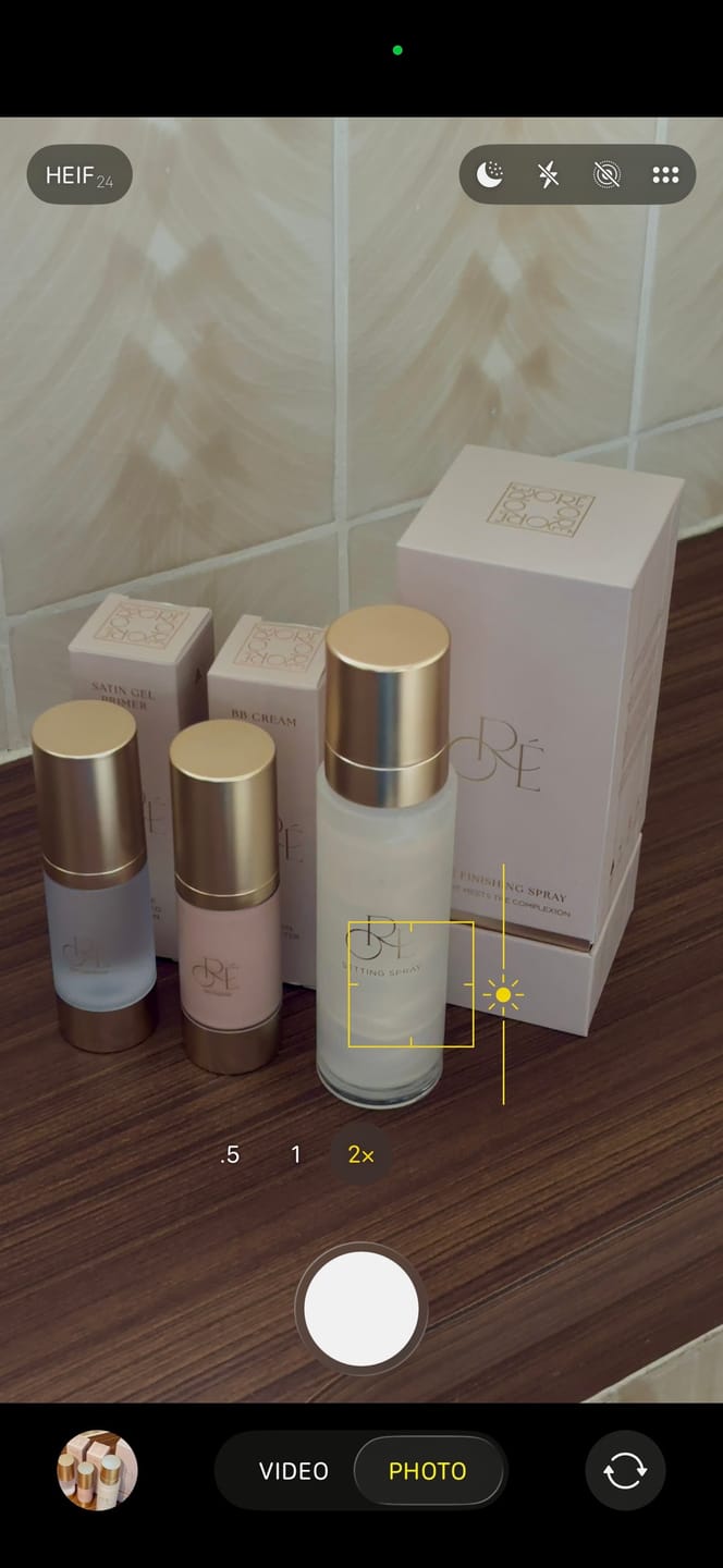 Customer photo review of Mineral Setting Spray