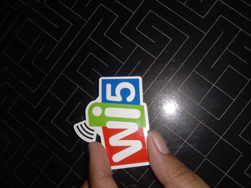 Customer photo review of Customized Magnetic Badge | Wear Your Brand | PrintMine.in