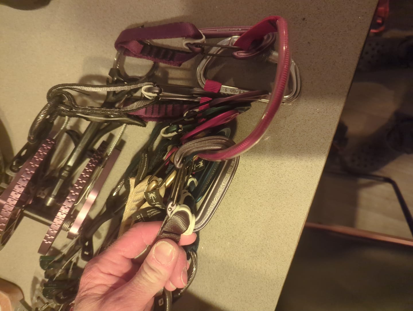 Customer photo review of Flip-Stop Cam Carabiner Stabilizers