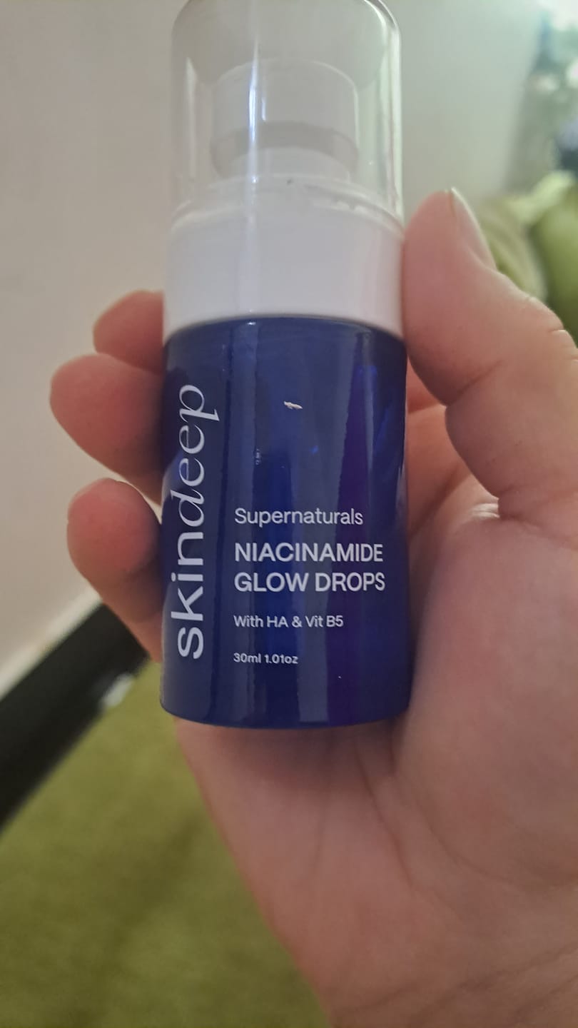 Customer photo review of NIACINAMIDE GLOW DROPS - with HA & Vit B5
