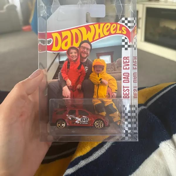 Customer photo review of Personalized Lover's Toy Dream Car Dad's Toy Dream Car Packaging Best Gift for Dad,Husband,Boyfriend