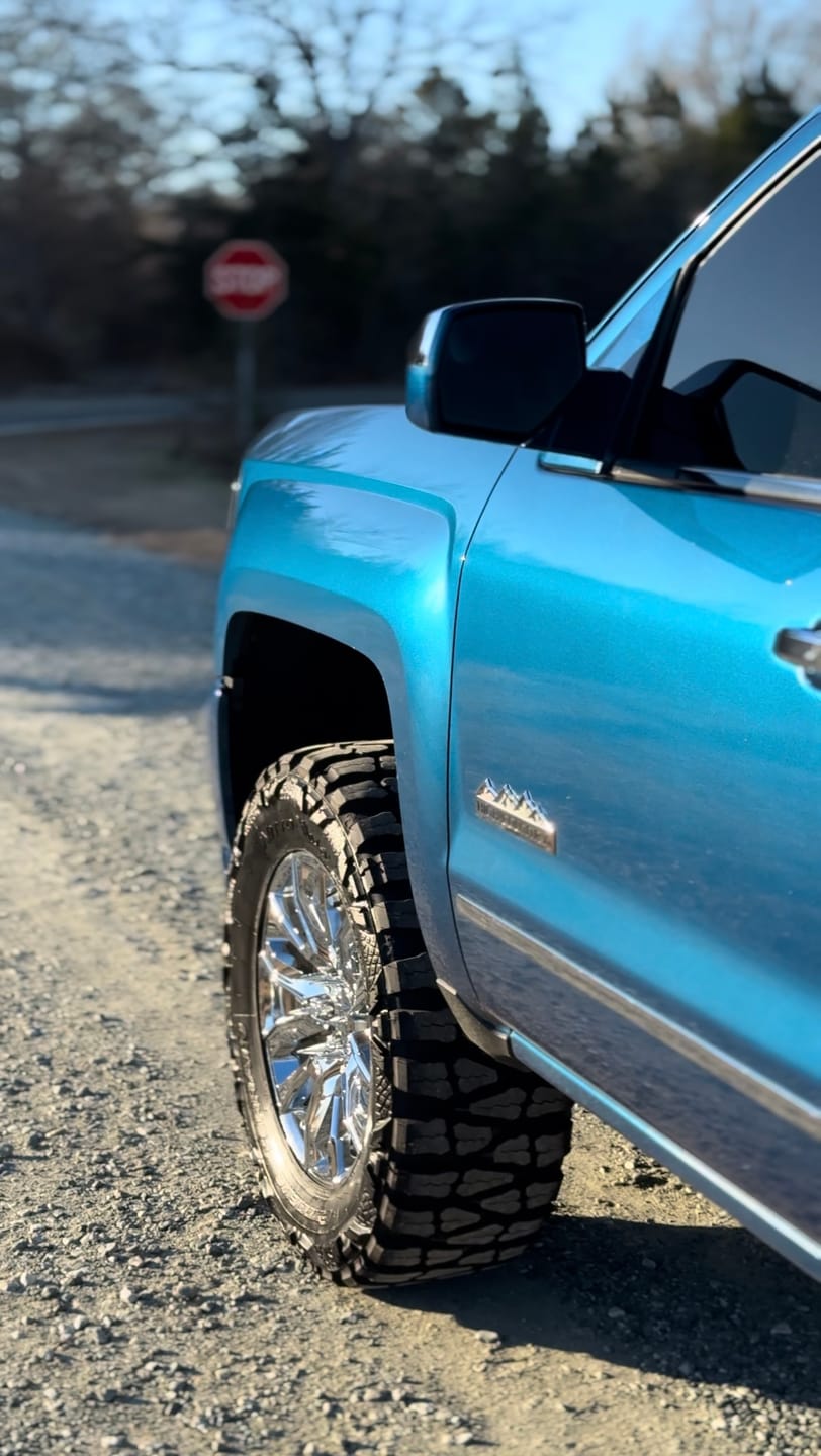 Customer photo review of Decked Out Tire Dressing - Gallon