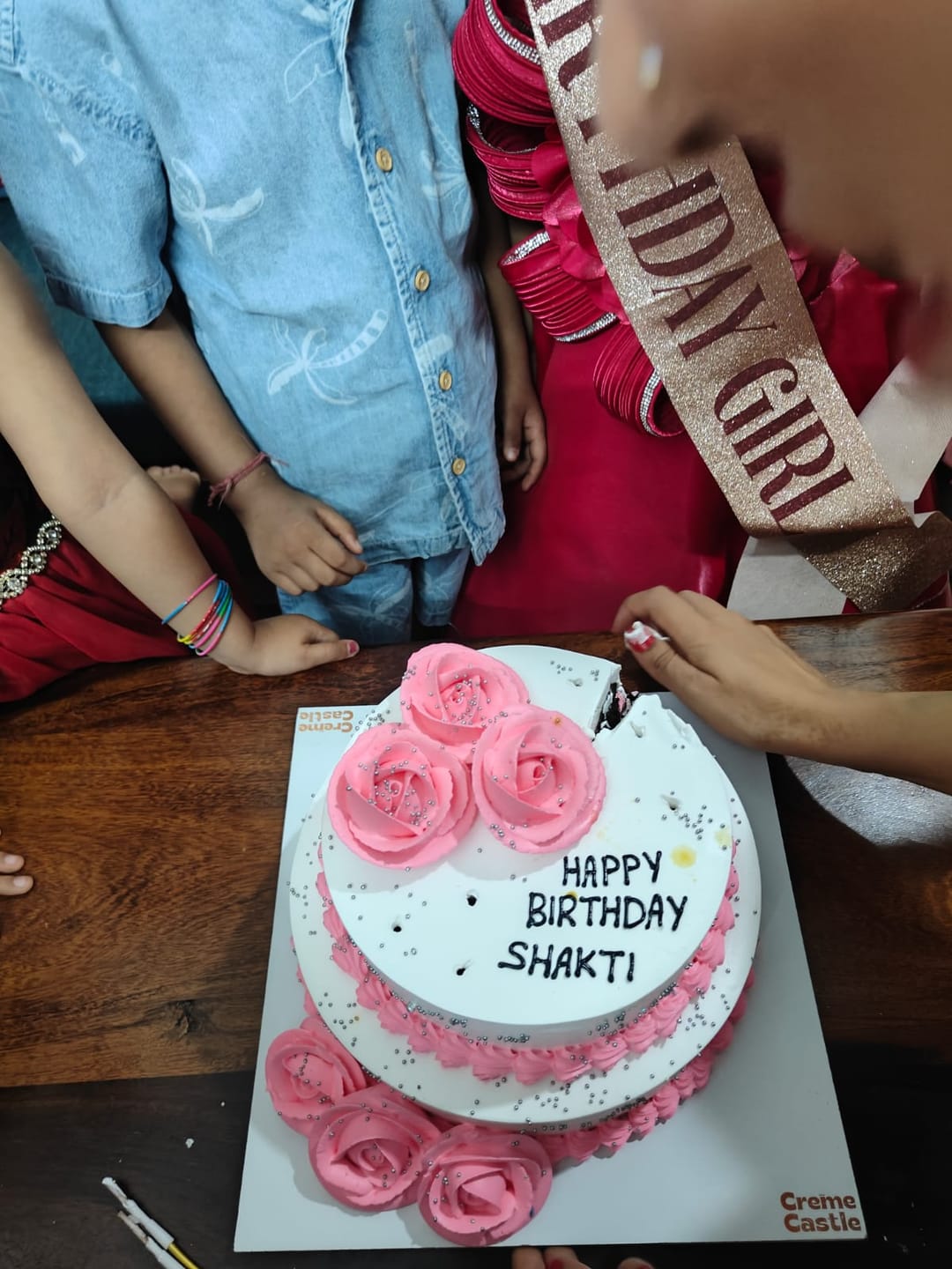 Customer photo review of Floral Custom Cake