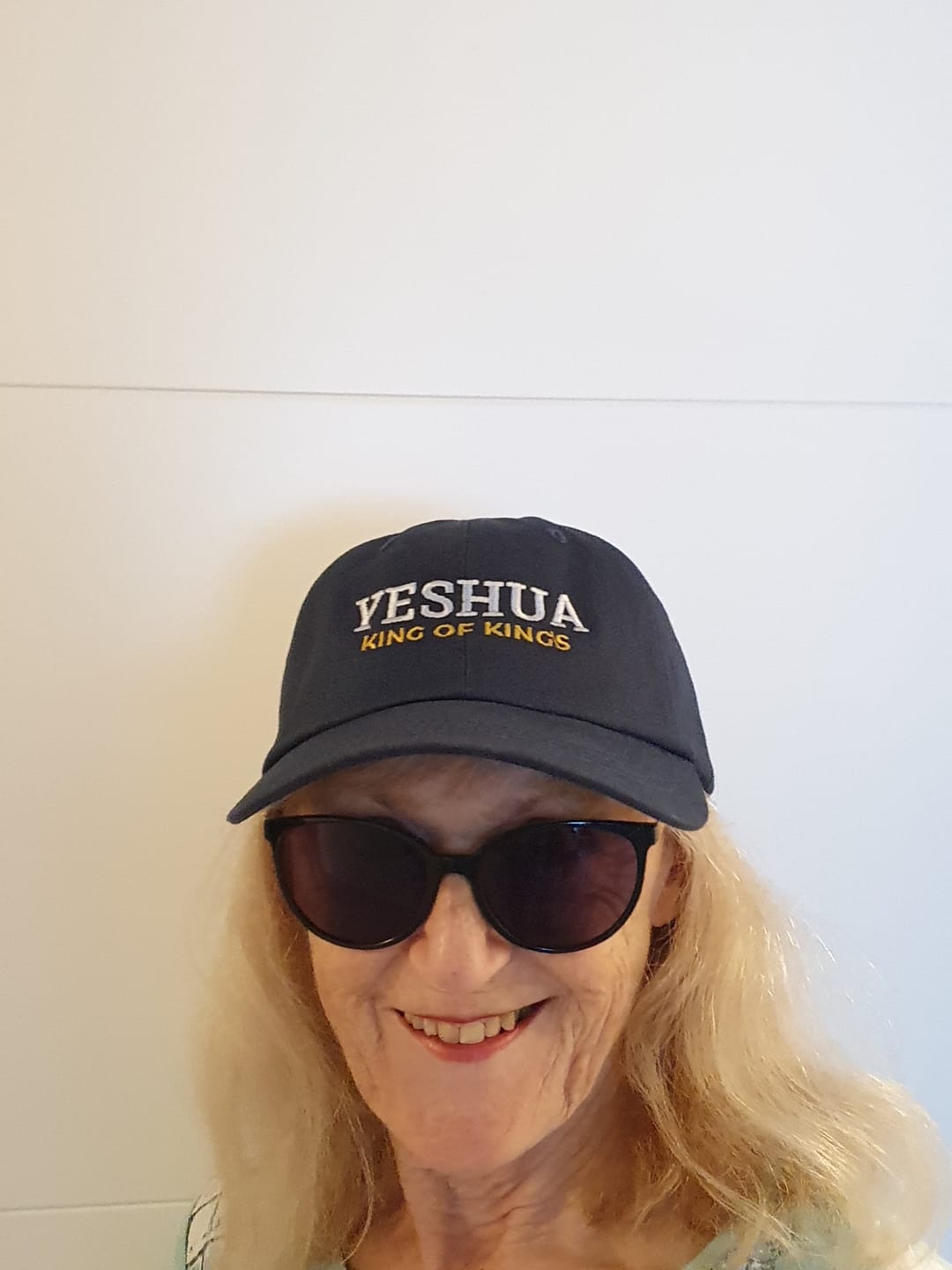Customer photo review of Yeshua HaMashiach – Lion of Judah Unisex Premium T-Shirt