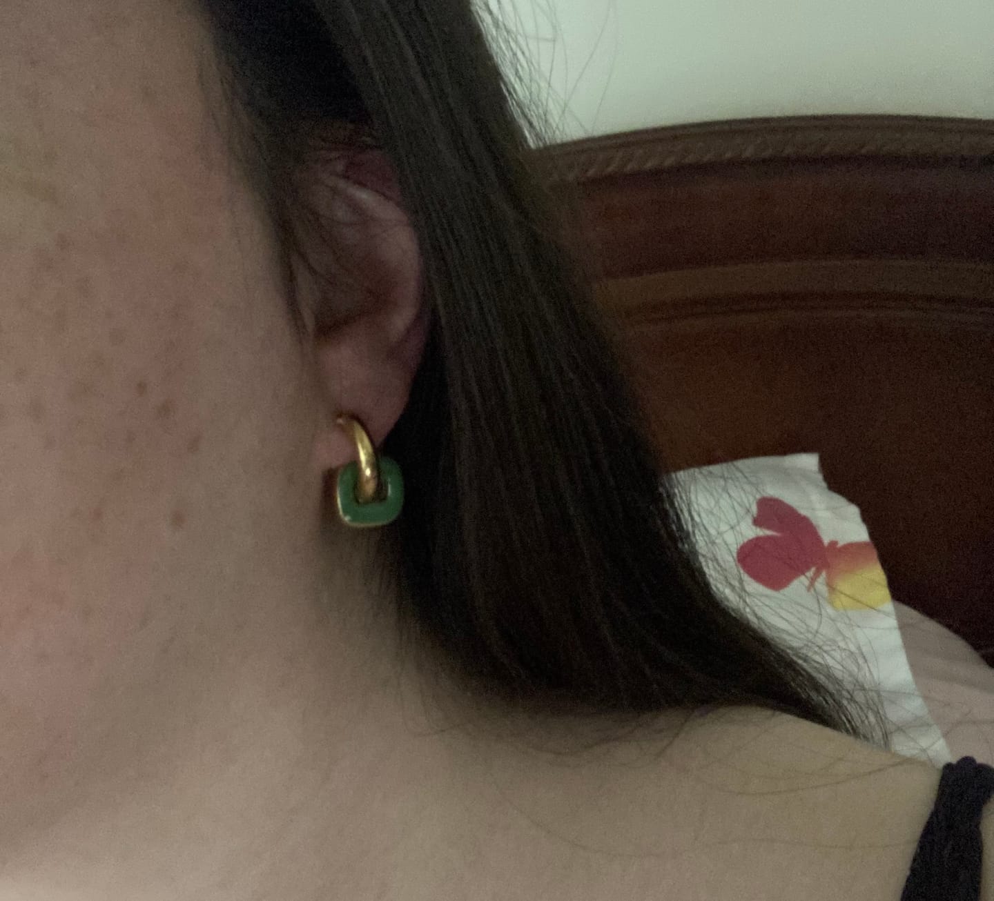 Customer photo review of Aretes Eira Verdes