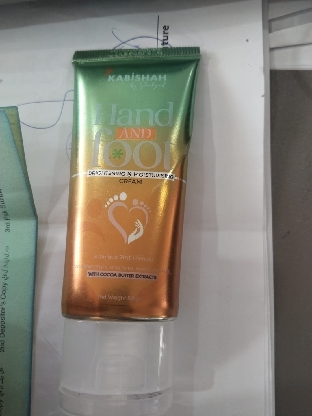 Customer photo review of Hand & foot Brightening and Moisturizing Cream