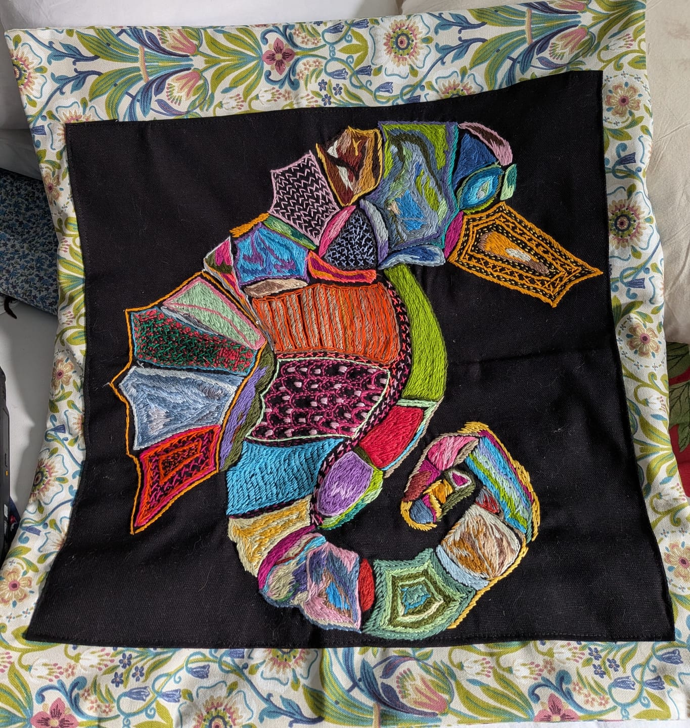 Customer photo review of Cottage Vine Cotton Furnishing Fabric