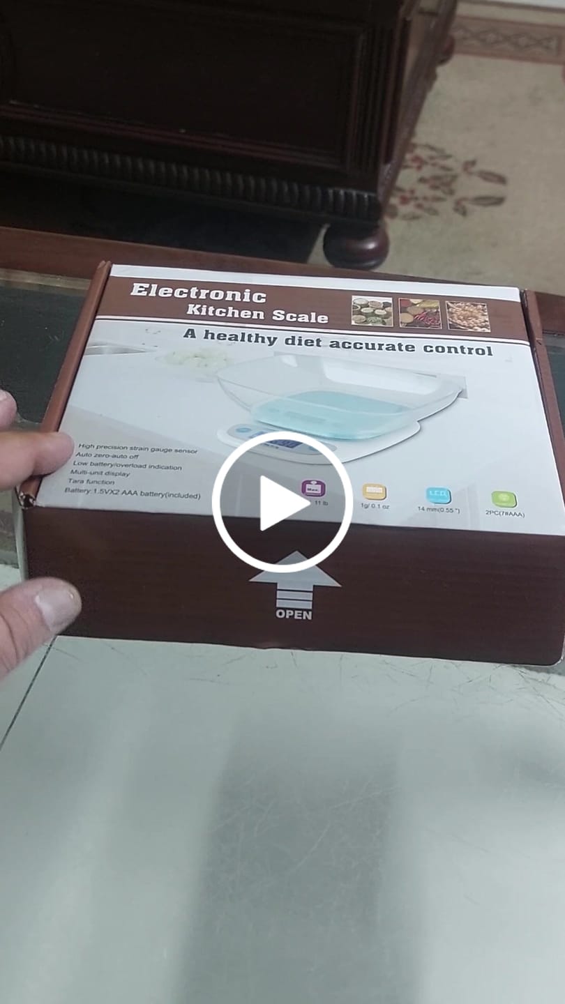 Customer video review of 5KG Kitchen Scale