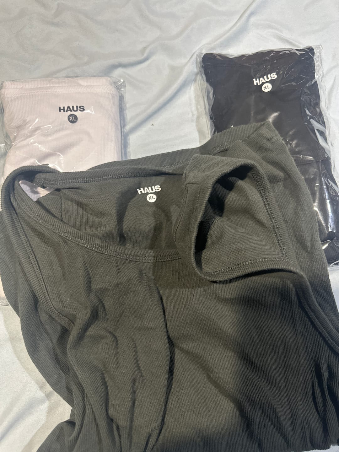 Customer photo review of Premium Ultra-Soft Cotton Fitted Tank 3 Pack