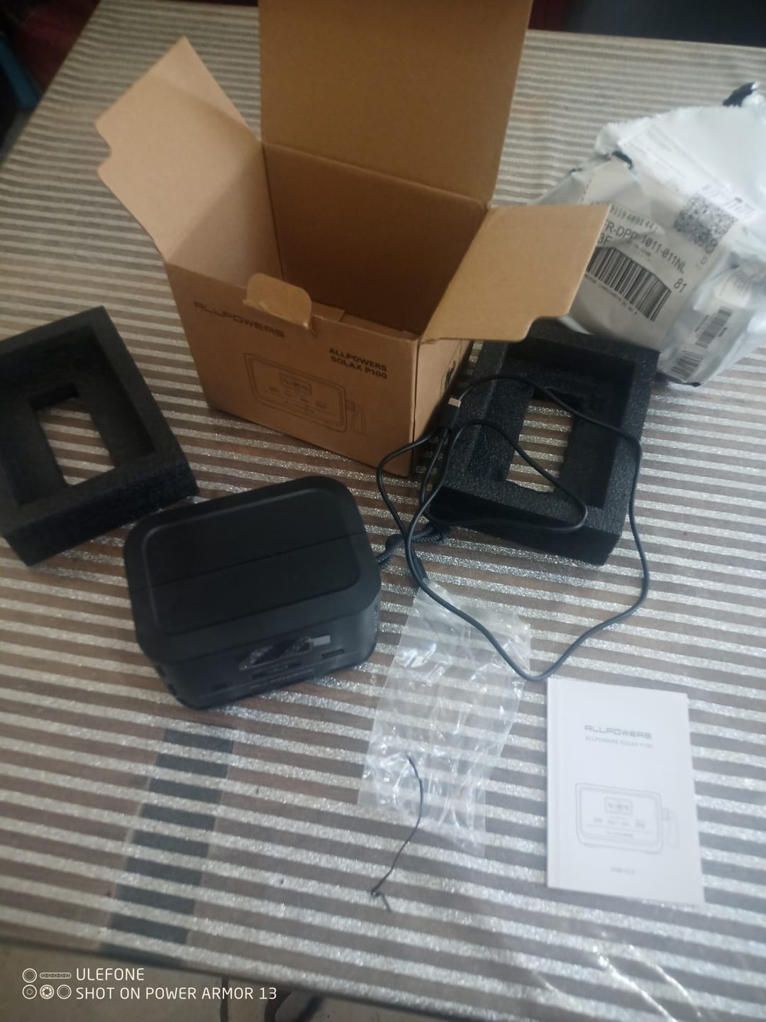 Customer photo review of ALLPOWERS DC Générateur Solaire SOLAX P100 avec PV60W