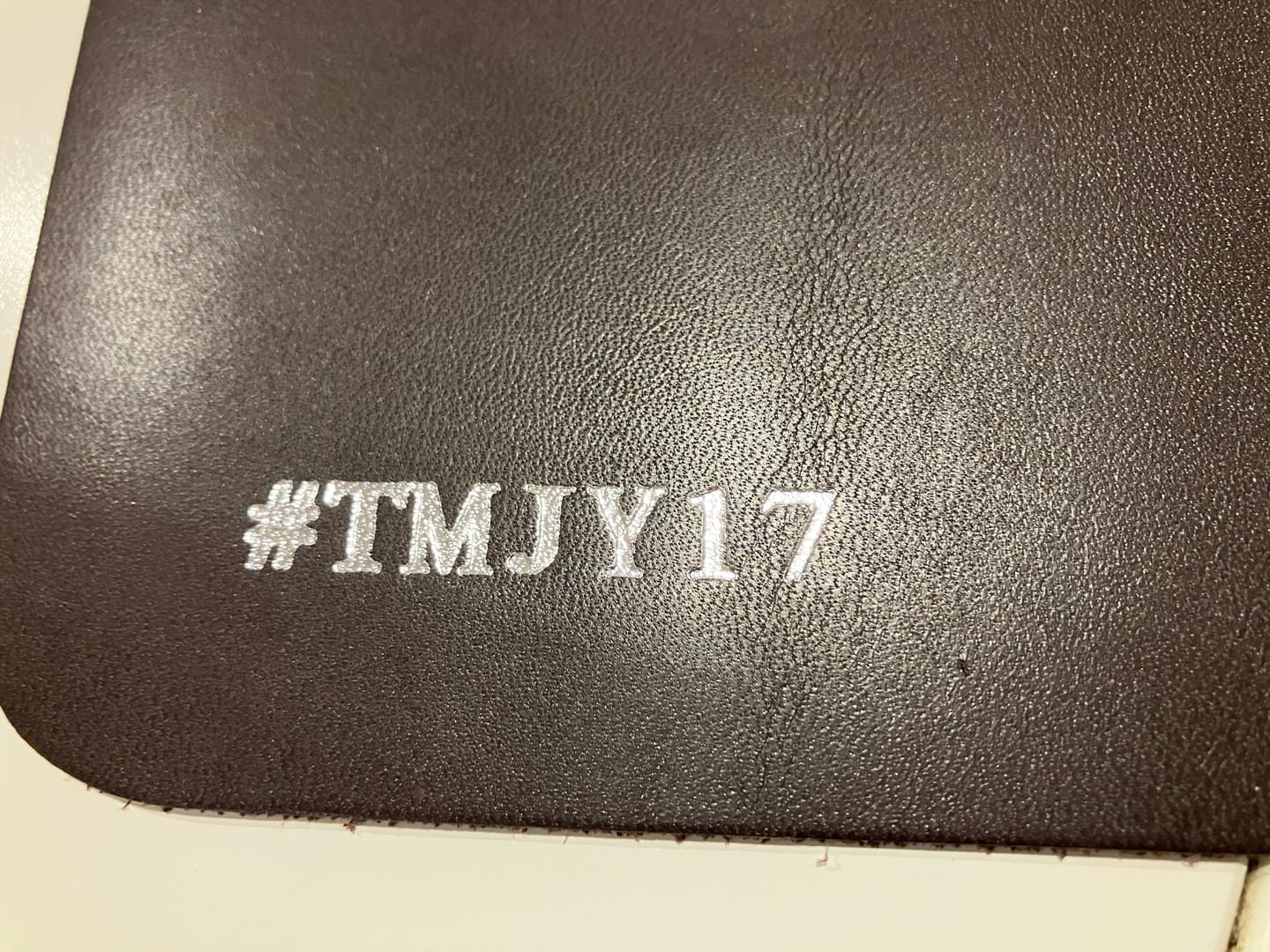 Customer photo review of Add custom embossing to your product