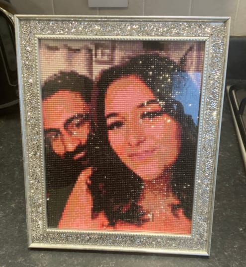 Customer photo review of Custom Diamond Painting Kits