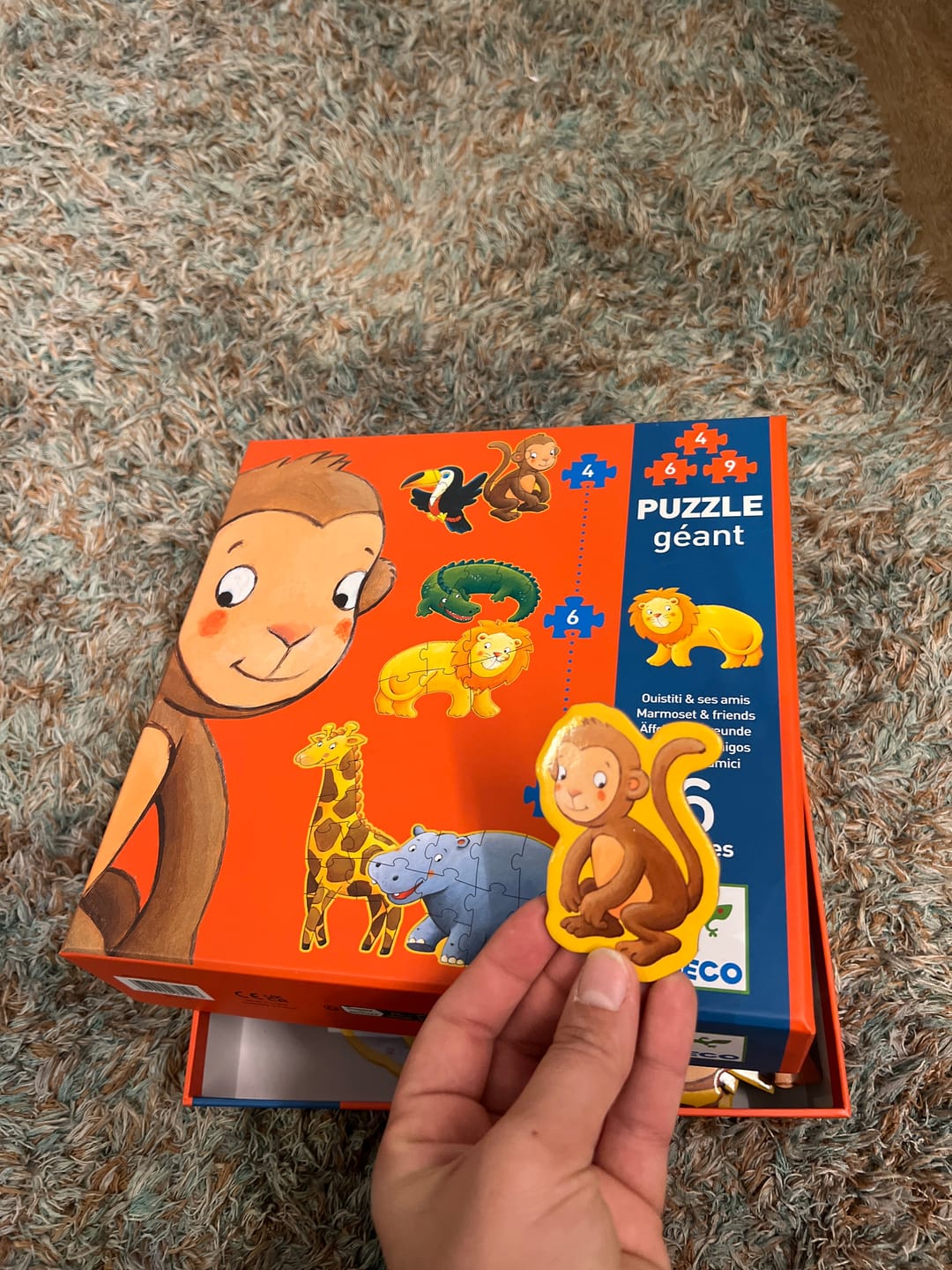 Customer photo review of Puzzle Gigante Marmoset and Friends