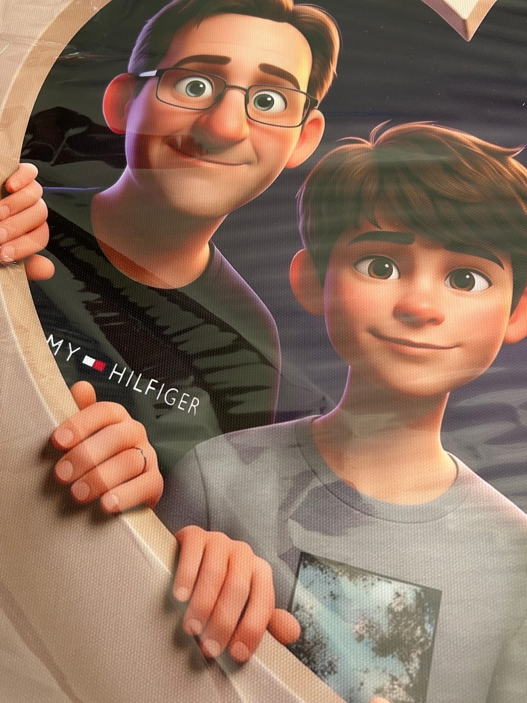Customer photo review of Personalisierte Leinwand - Animiertes Herz