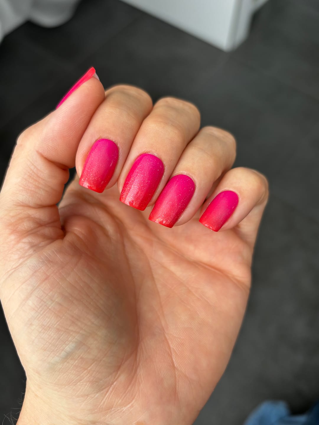 Customer photo review of UV Gel: Hot Ombré
