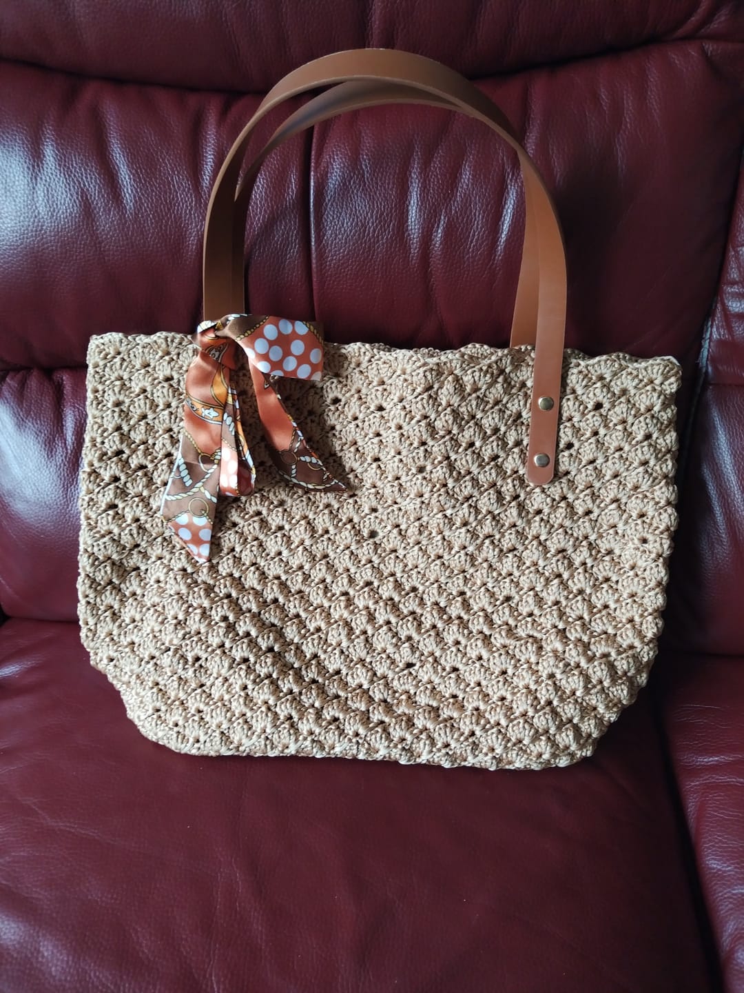Customer photo review of CrochetPark™ Aveline crochet Shoulder Bag Kit