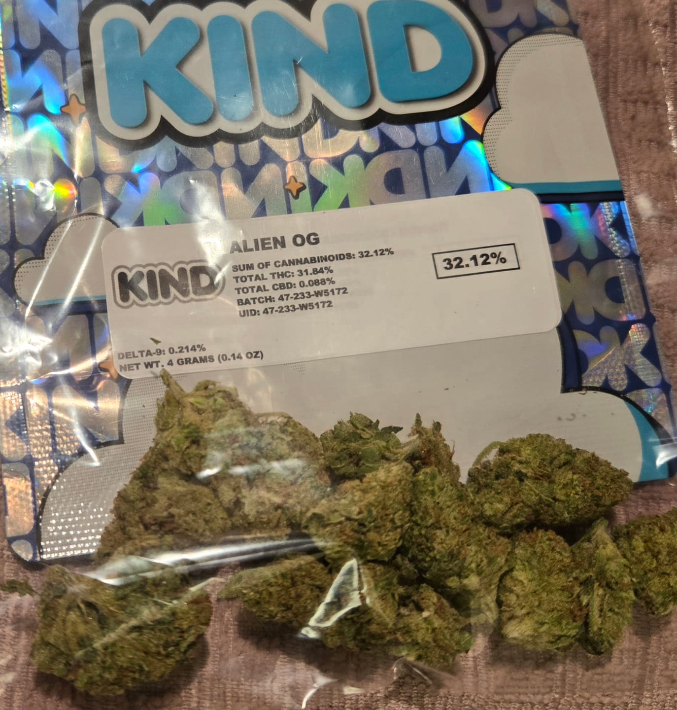 Customer photo review of Alien OG - 4 Grams - Indica