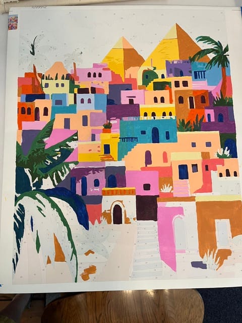 Customer photo review of Colorful Egypt | Paint by Numbers