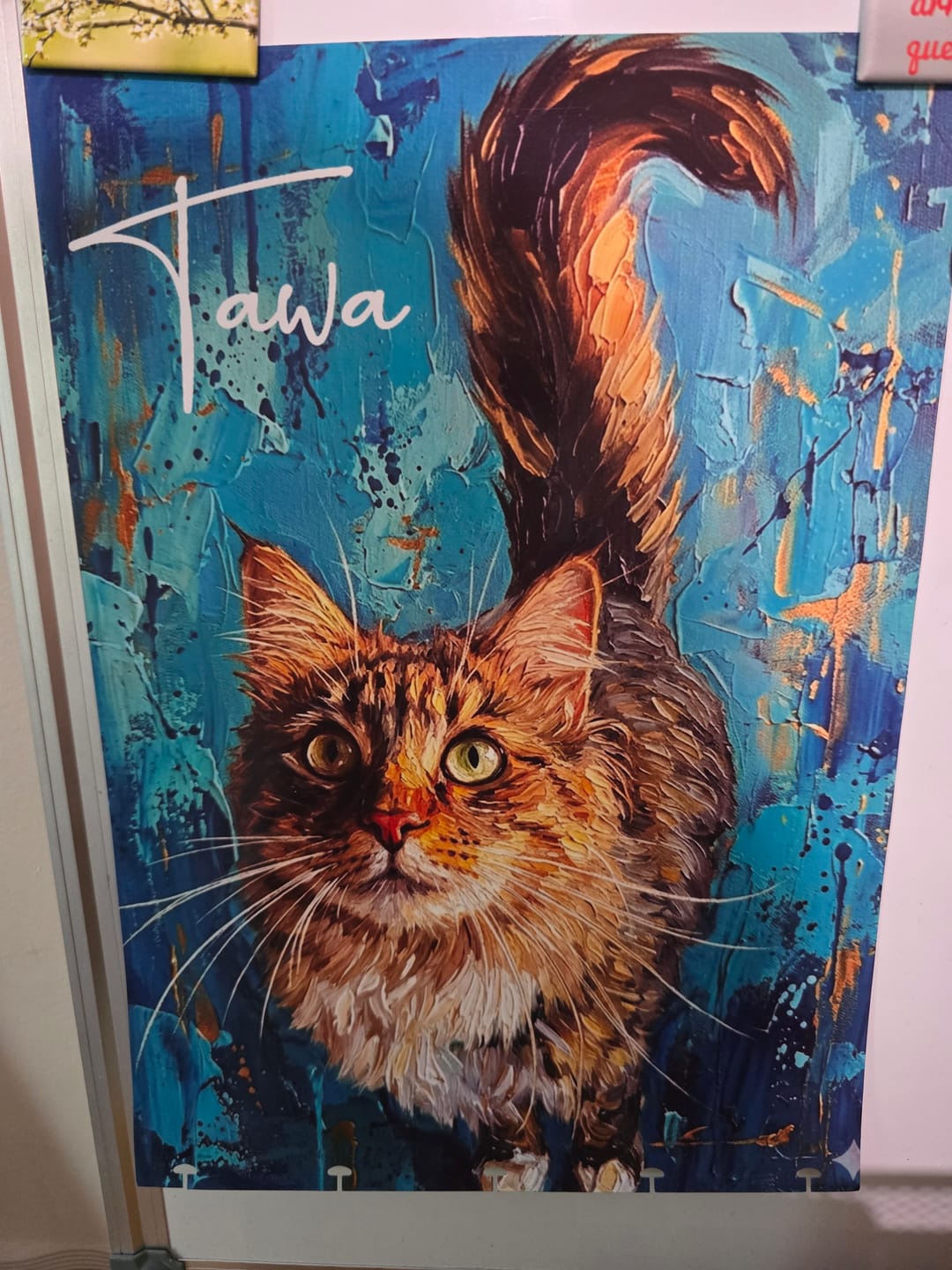 Customer photo review of Portrait Blue Art
