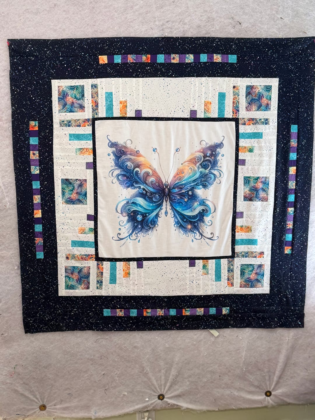 Customer photo review of Wild Watercolor Paisleys Pattern #8 Fabric