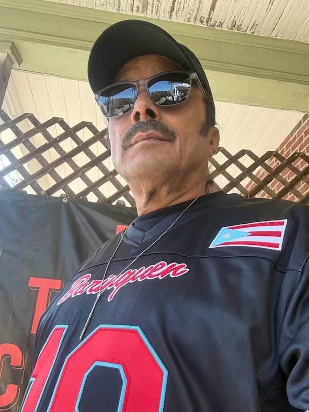 Customer photo review of Puerto Rico Heritage Custom Football Jersey