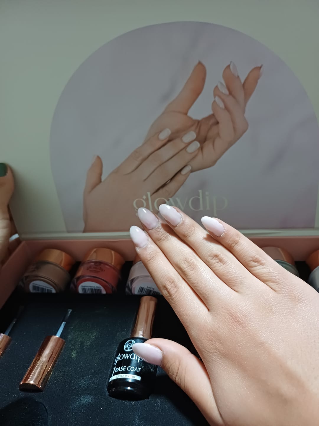 Customer photo review of Latte Dipping Powder