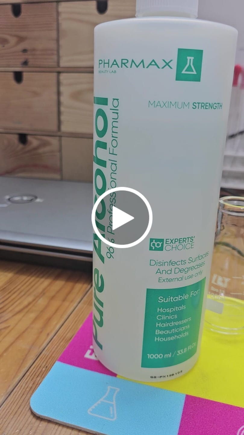 Customer video review of אלכוהול 96% לחיטוי 1 ליטר