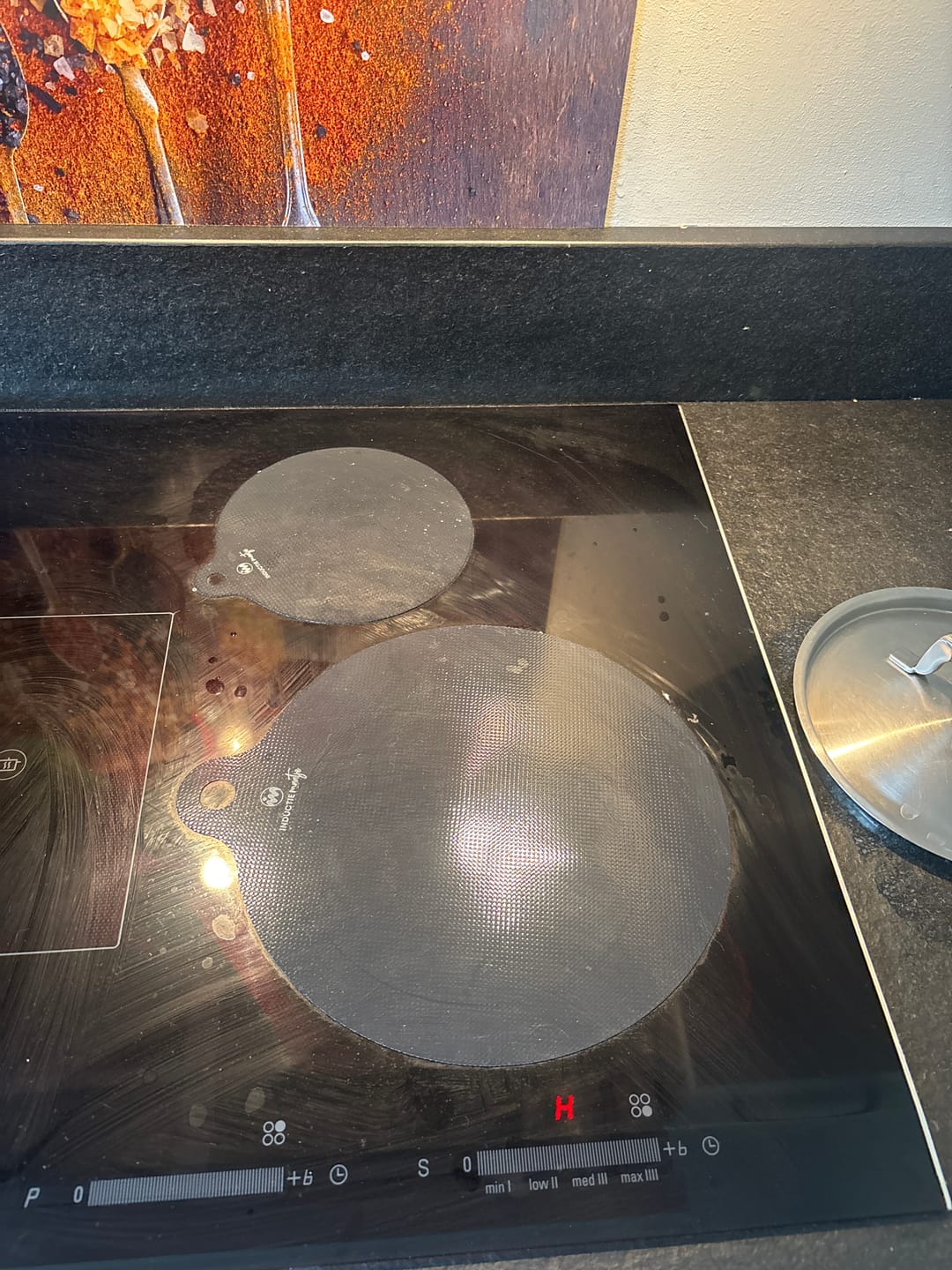 Customer photo review of Inductie matjes set van 4 - Zwart - Diverse maten