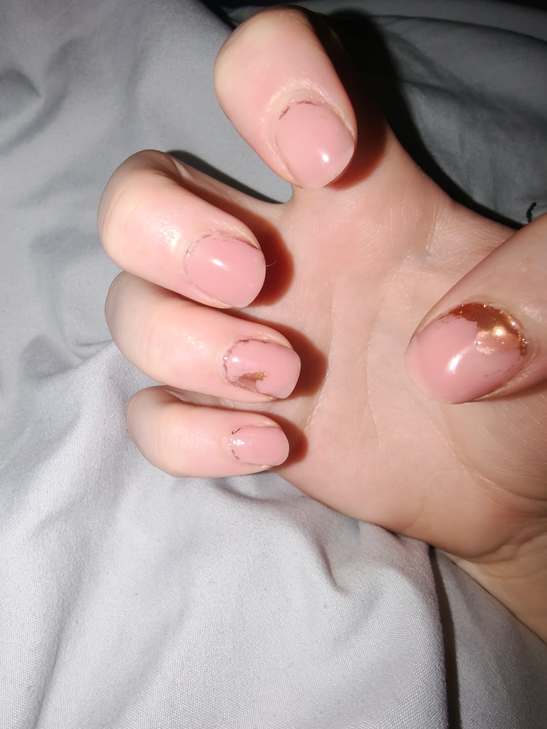 Customer photo review of Semilac Extend Care 5in1 819 Blue Sky 11ml - Builder Gel in a Bottle