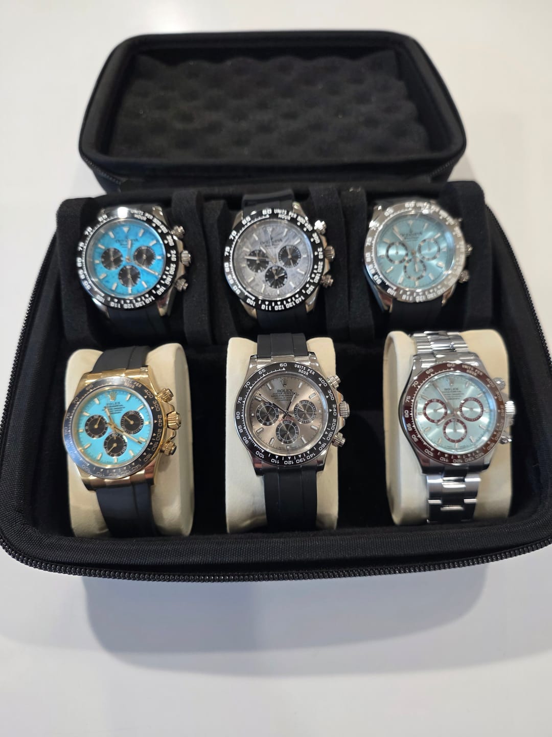 Customer photo review of Oceaneva WaveRacer 1000m Mechanical Chronograph Automatic Grade 5 Titanium Watch Turquoise
