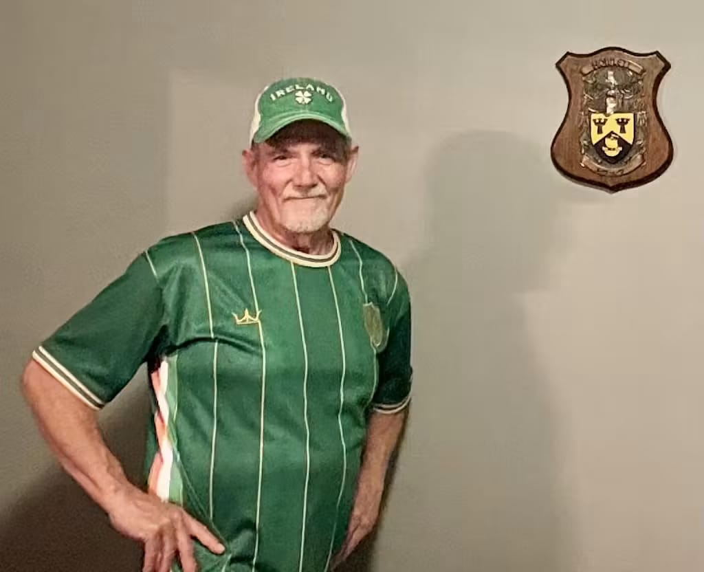 Customer photo review of Ireland Heritage Custom Football Jersey