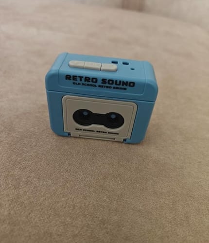 Customer photo review of Retro Voice Recorder Keychain
