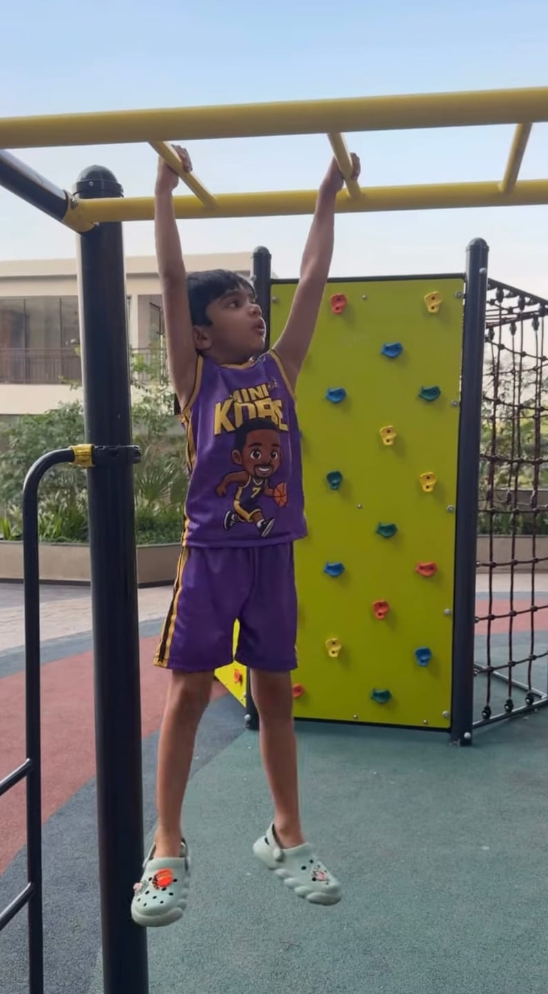 Customer photo review of Kids Basketball Jersey with Shorts - Personalised Mini Kobe Printed Jersey