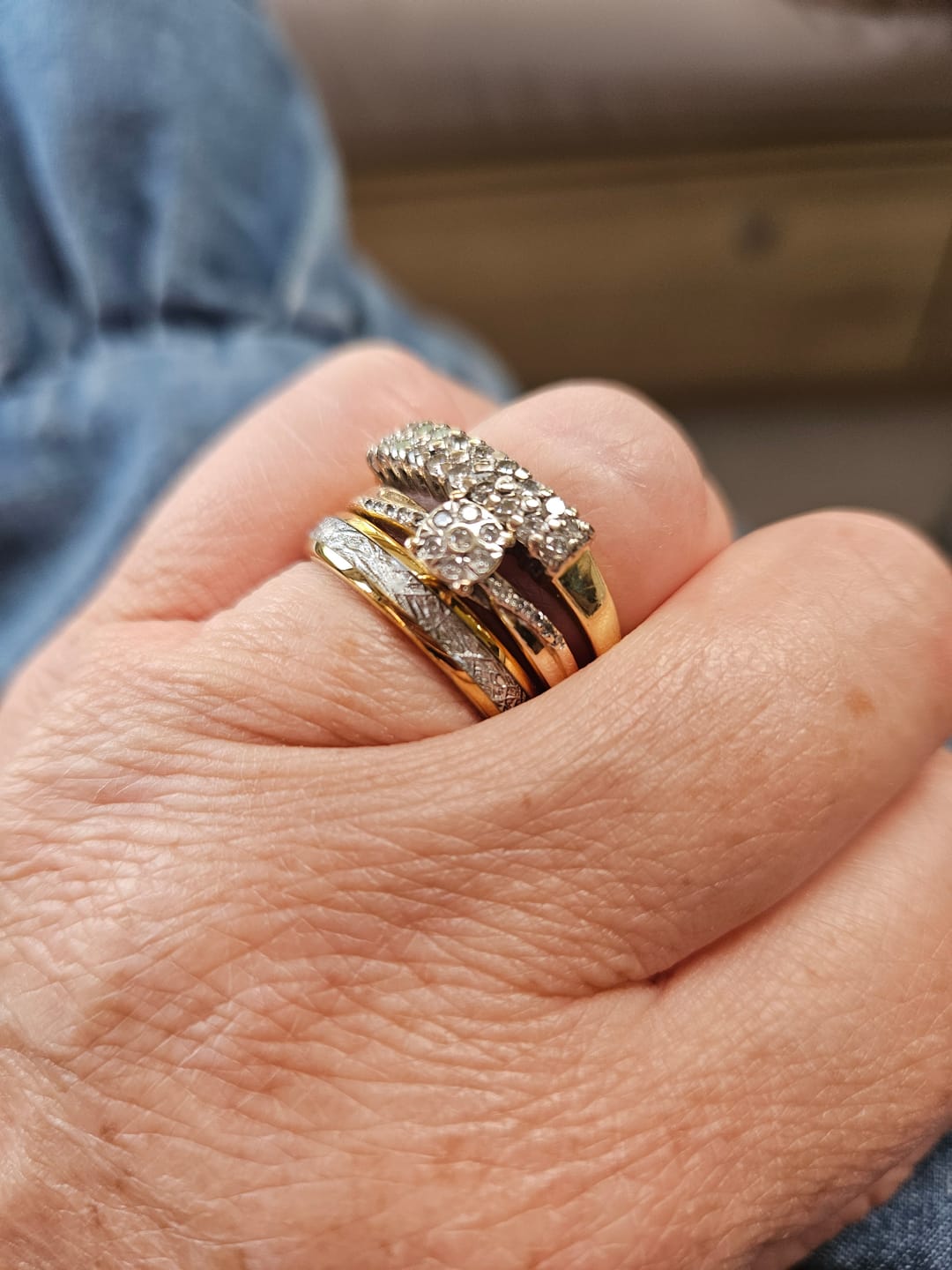 Customer photo review of The Golden Steel 4mm Wonder Ring