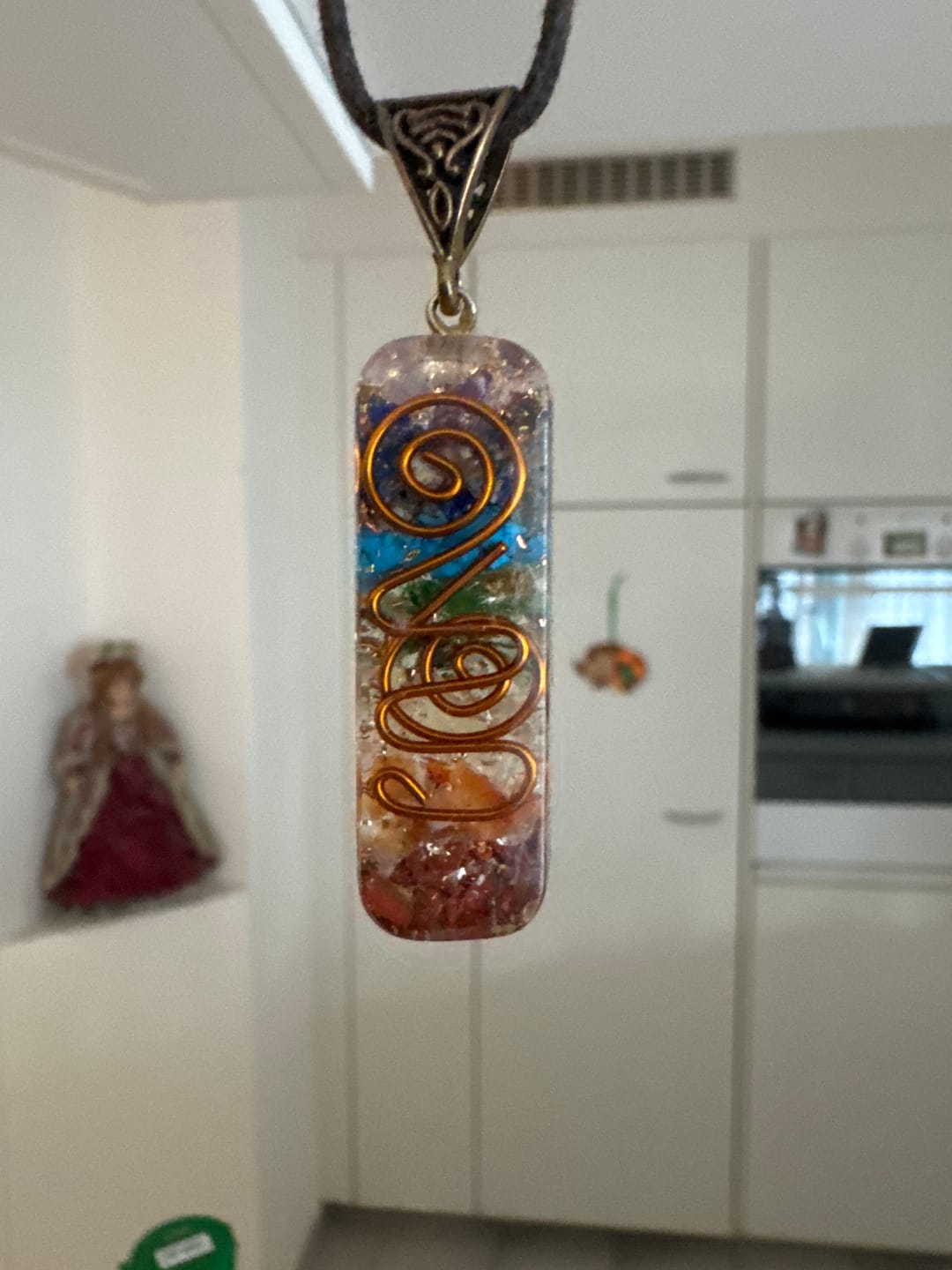 Customer photo review of 7 Chakra Orgonit Halskette