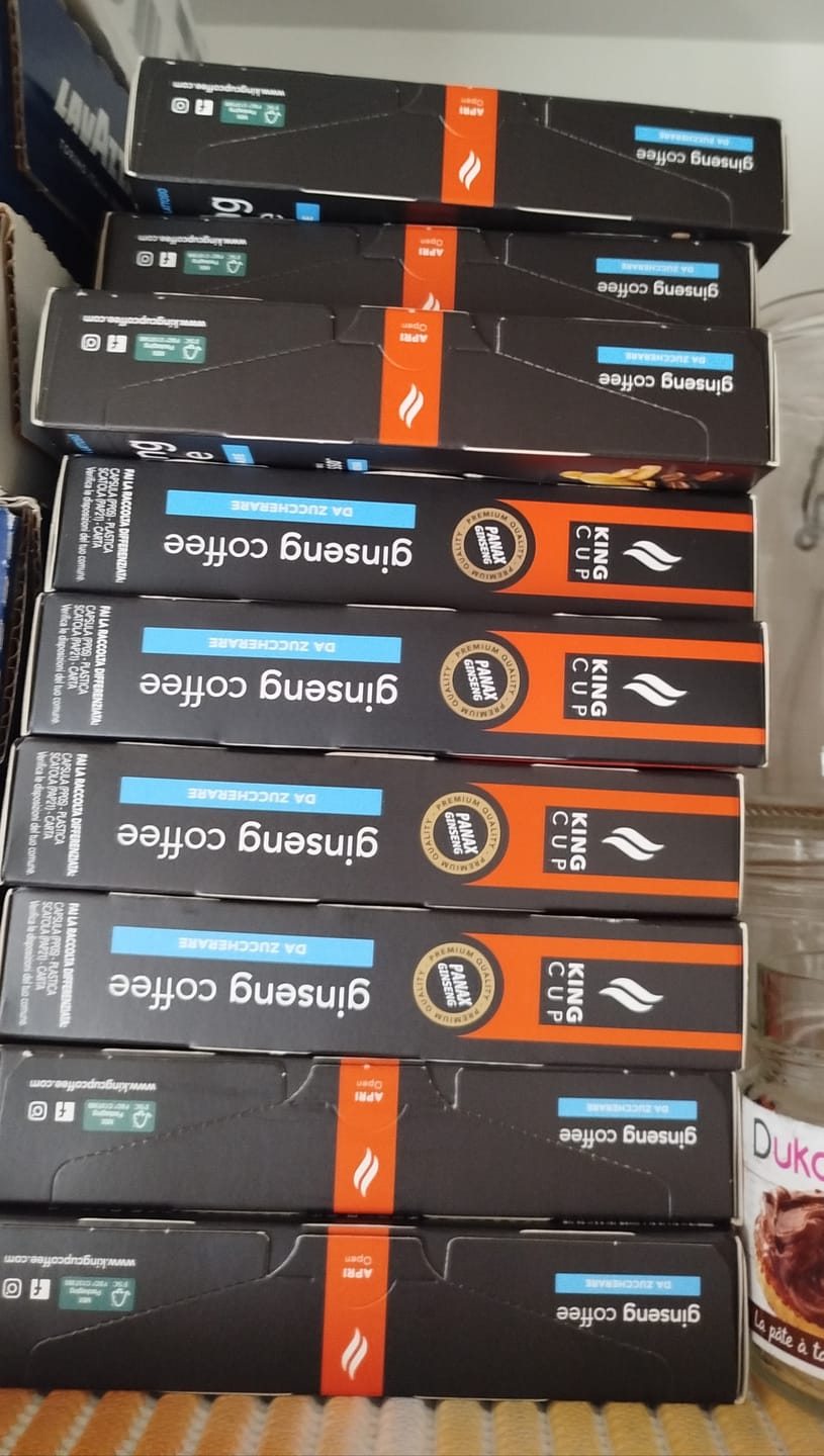 Customer photo review of 120 capsule Nespresso®* Caffè al ginseng da zuccherare