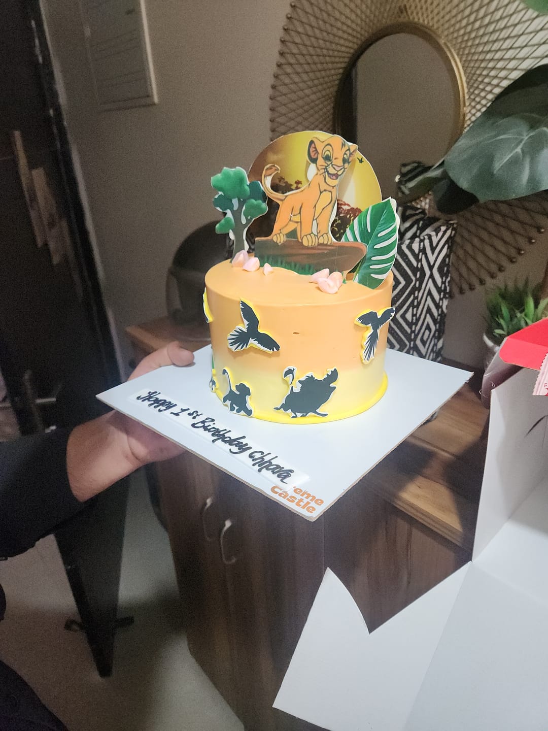 Customer photo review of Lion King Simba Cake