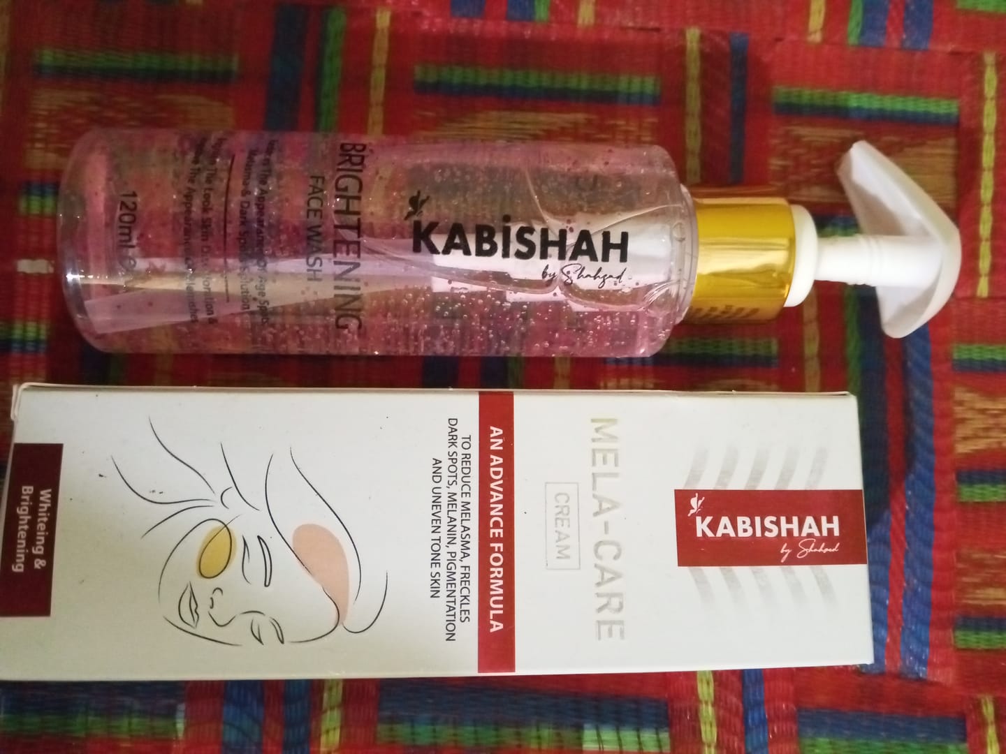 Customer photo review of Pigmentation Bundle: Face Wash & Melasma Cream Duo
