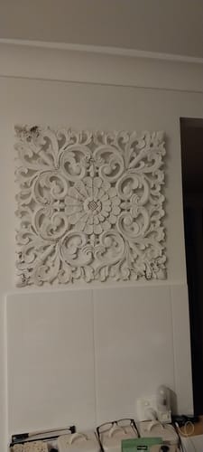 Customer photo review of Victoria Carved Wooden Wall Art