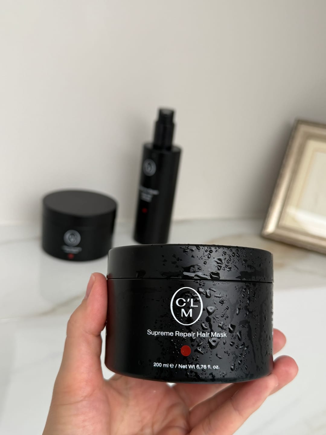 Customer photo review of Maitinamoji žvilgesio suteikianti plaukų kaukė 200ml